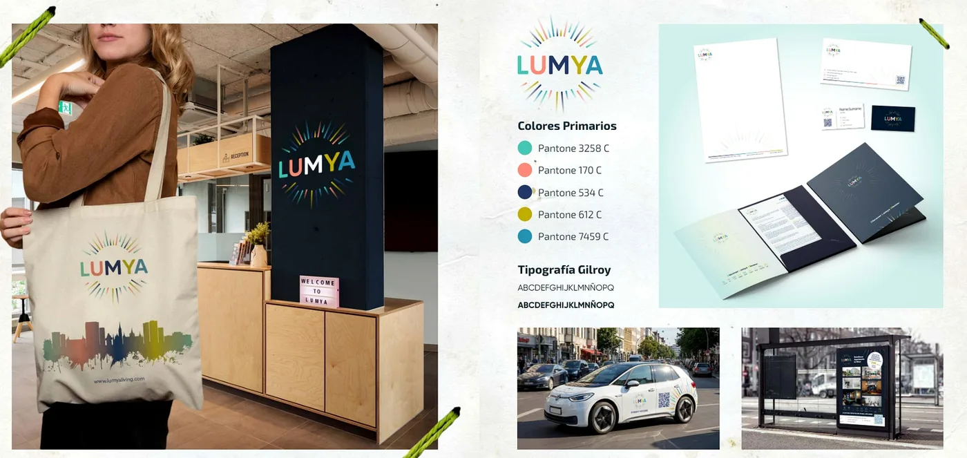 Proyecto de branding e identidad visual de Lumya