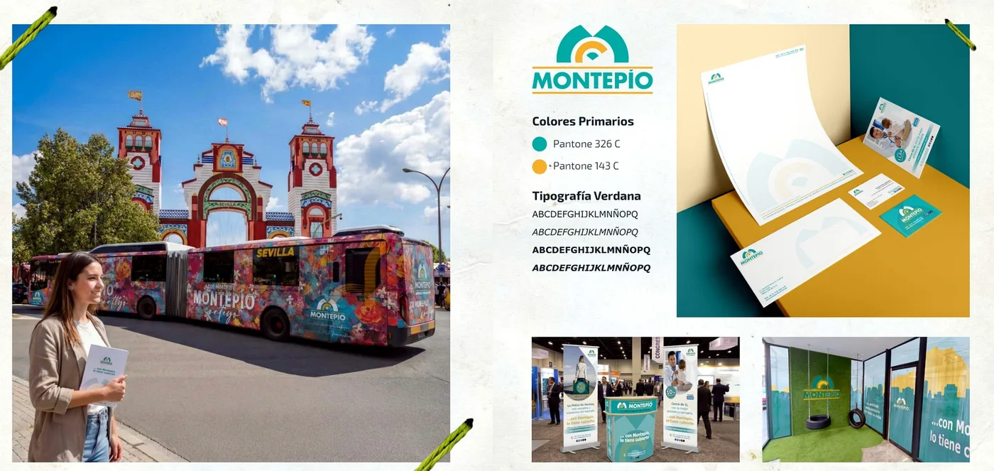 Proyecto de branding y comunicación visual de Montepío
