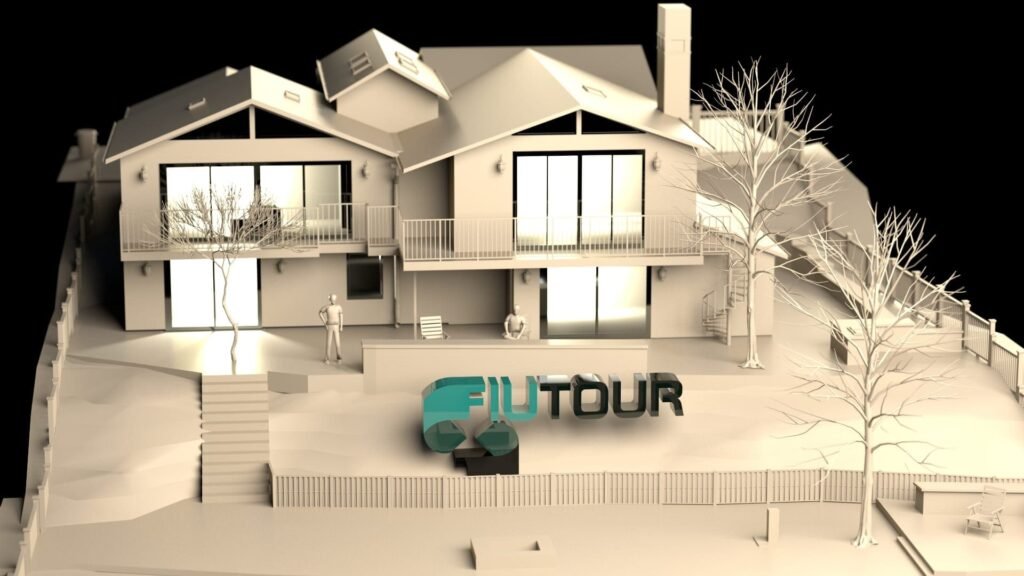 Modelo 3D de un espacio virtualizado por Fiutour